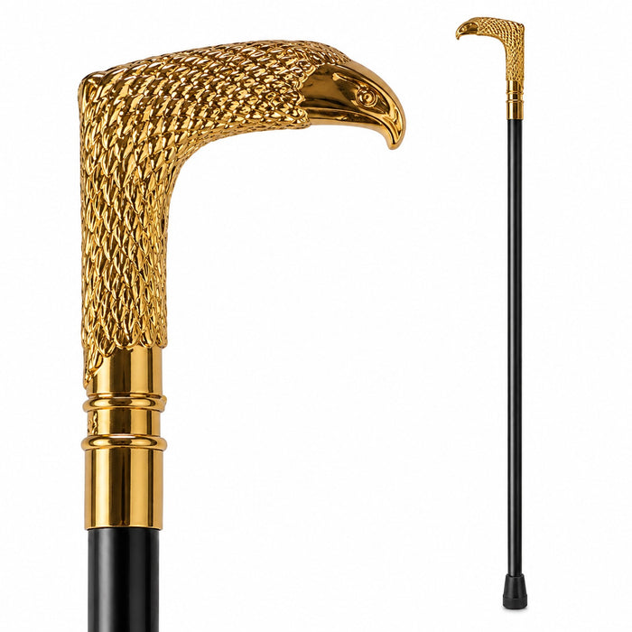 Gehstock aus Metall | "Golden Horus" - 93 cm
