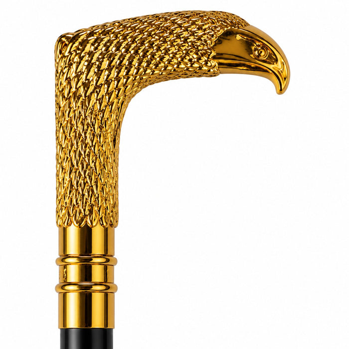 Gehstock aus Metall | "Golden Horus" - 93 cm