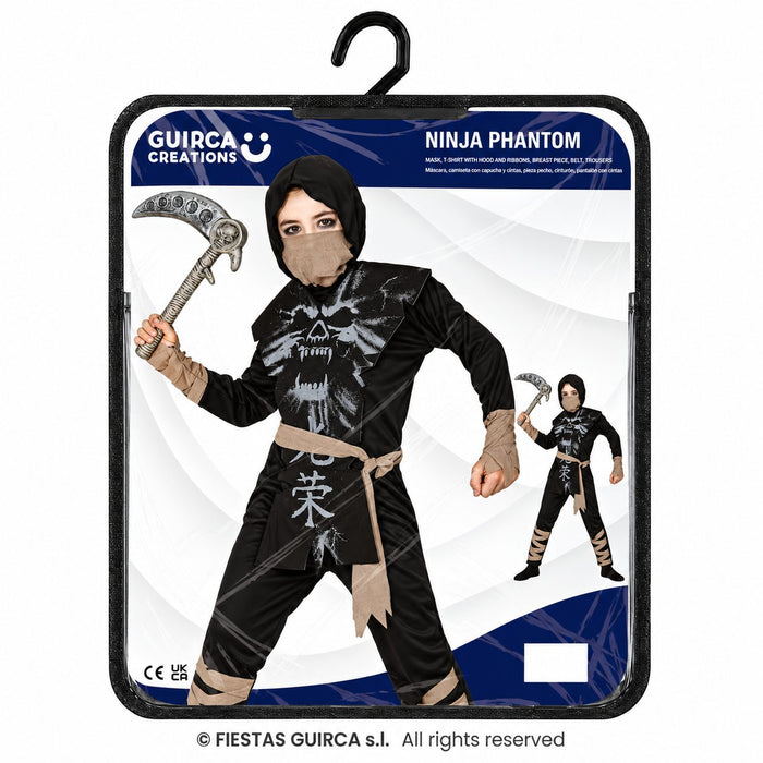 "Geister Ninja" Kostüm für Kinder | 6-tlg.