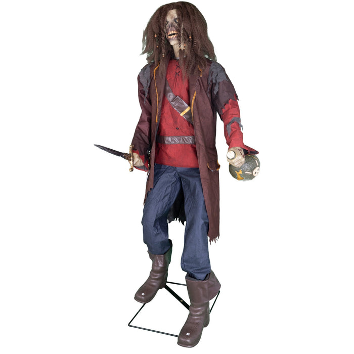 Halloween Standfigur "Pirat Pete" - Animatronic | 183 cm