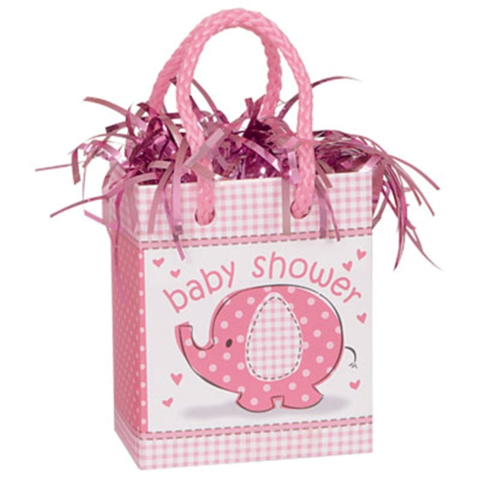 Ballongewicht 170g Tüte Baby Shower Elefant Pink