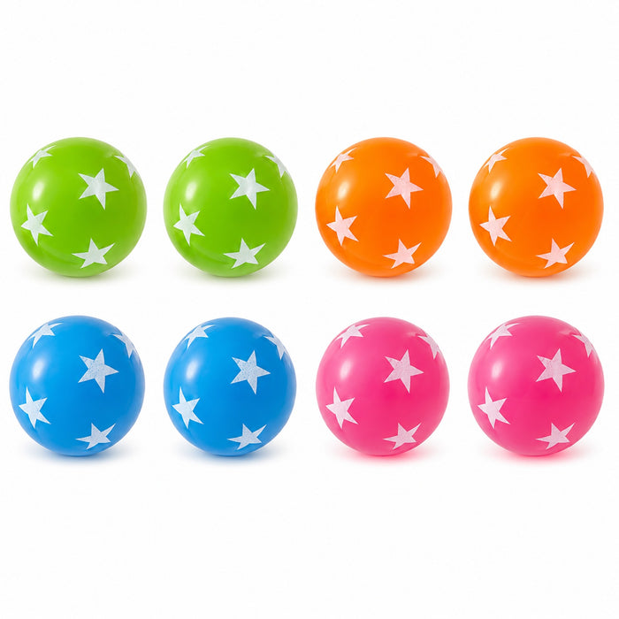 8 "Glow in the Dark" Bälle | Verschiedene Farben