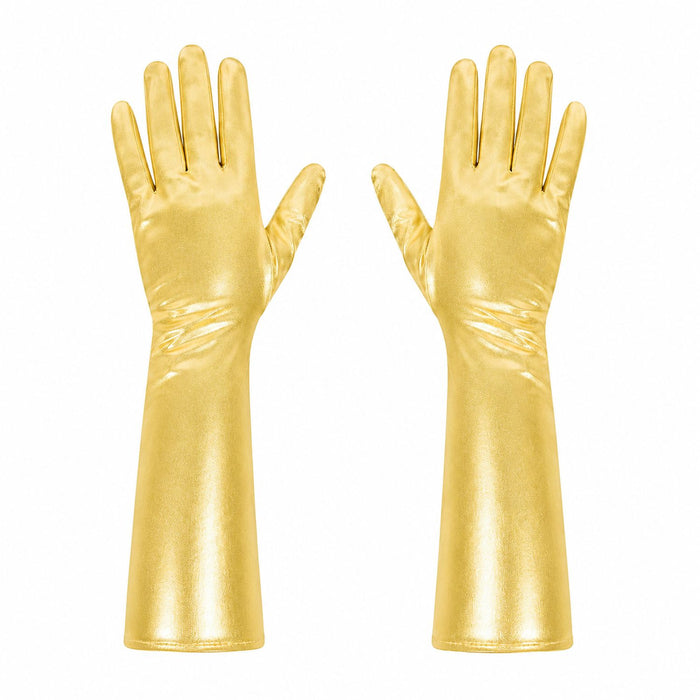 Glitzernde Handschuhe Shine 40 cm - Gold