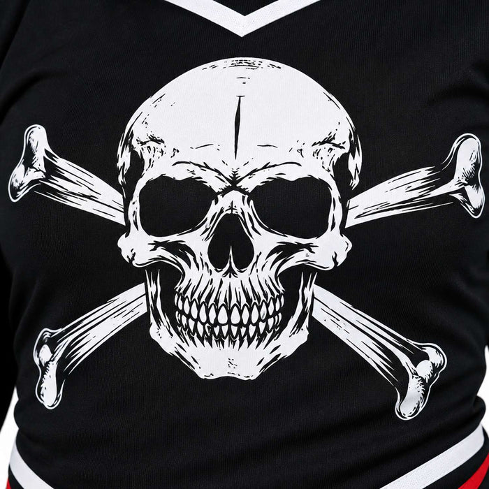 "Gothic Cheerleader" Kostüm für Mädchen | Mehrfarbig