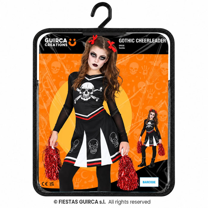 "Gothic Cheerleader" Kostüm für Mädchen | Mehrfarbig
