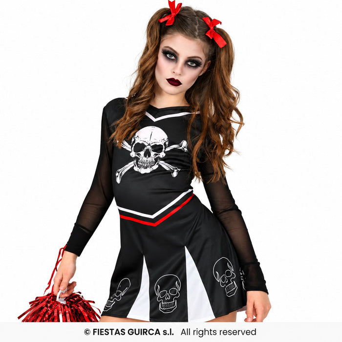 "Gothic Cheerleader" Kostüm für Mädchen | Mehrfarbig