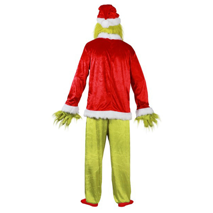 "The Grinch" Kostüm für Herren 5-tlg. | Rot Grün