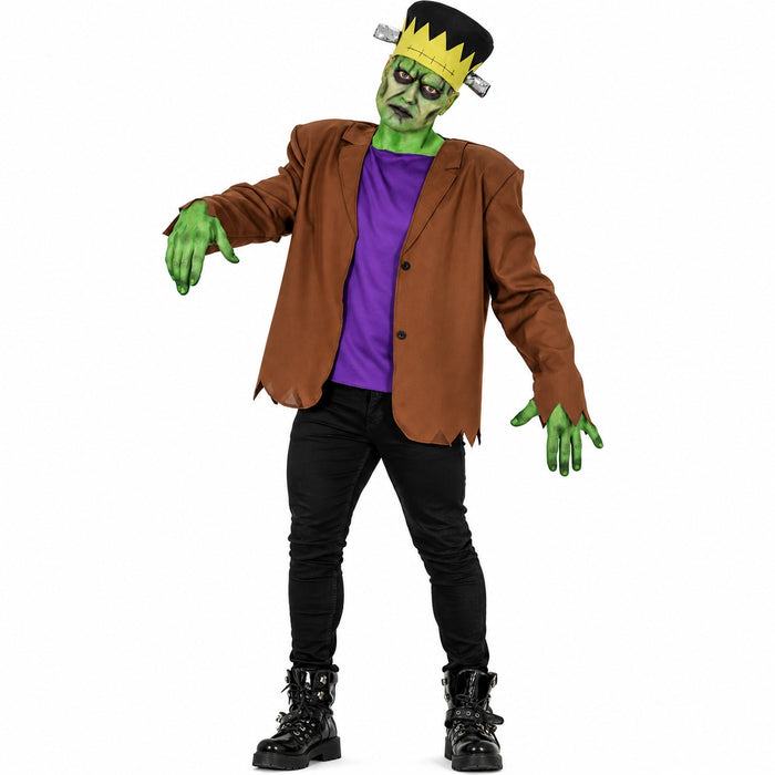 Grünes Monster "Frank" Kostüm für Herren | 3-tlg.