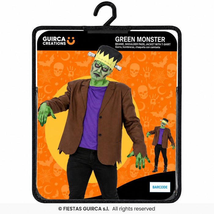 Grünes Monster "Frank" Kostüm für Herren | 3-tlg.
