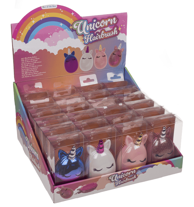 Kinder Haarbürste "Einhorn" | farbig sortiert - 1Stk.