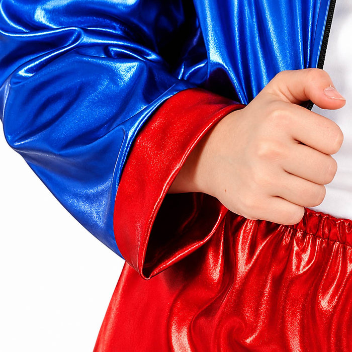Kostüm "Harlekin Metallic" für Mädchen | Jacke, Hose und T-Shirt