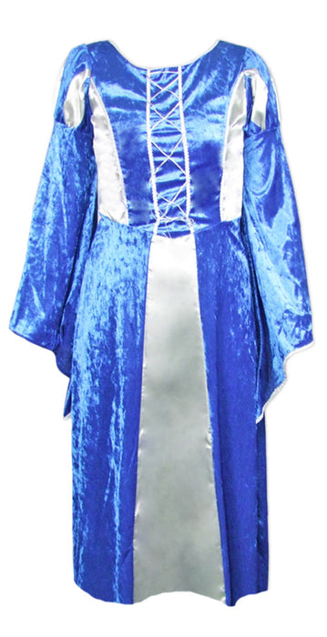 Burgfräulein Prinzessin Helena für Mädchen - Blau Silber