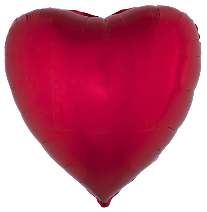 XL Folien Herz Luftballon 80,5 x 75 cm | Party Dekoration Geburtstag Hochzeit
