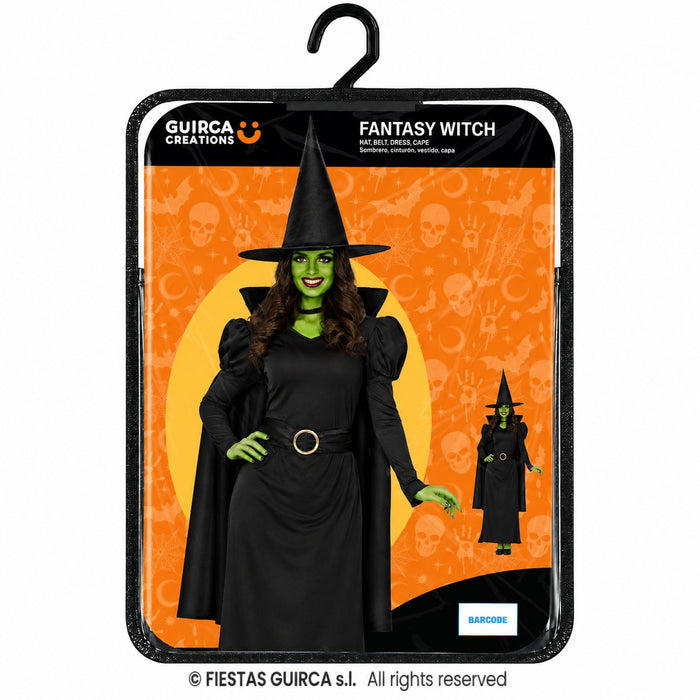 Fantasy Hexe "Black Witch" Kostüm für Damen | 4-tlg.