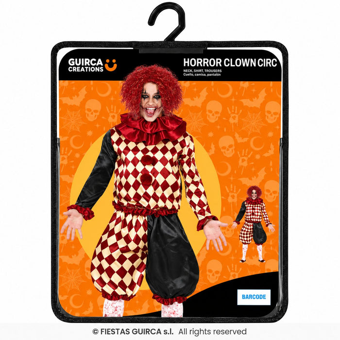Horror Clown "Black Red" Kostüm für Herren | 3-tlg.
