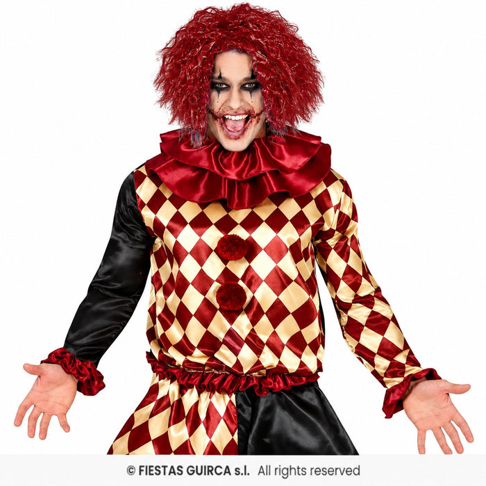 Horror Clown "Black Red" Kostüm für Herren | 3-tlg.