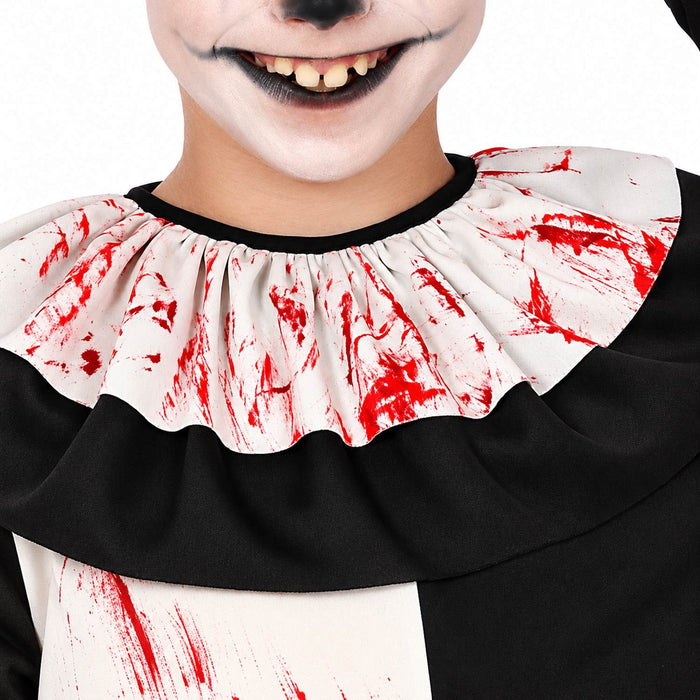 Terror Clown "Harlekin" Kostüm für Kinder | Einteiler