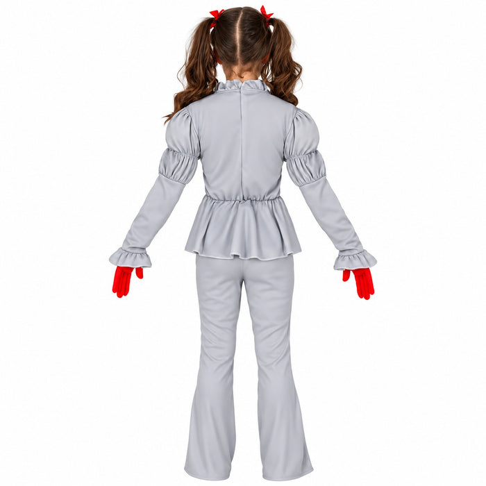 Horror Clown "Grey" Kostüm für Kinder | 2-tlg.
