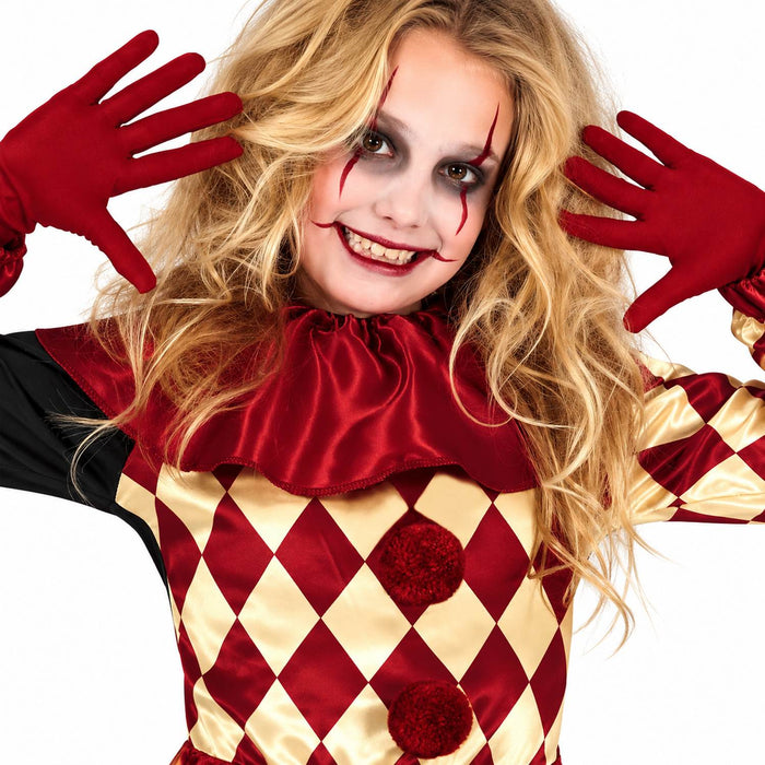 Horror Clown "Black Red" Kostüm für Kinder | 3-tlg.