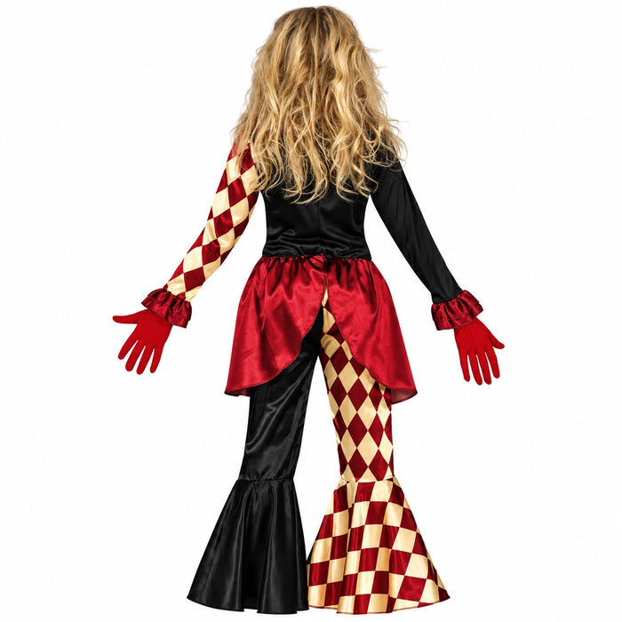Horror Clown "Black Red" Kostüm für Kinder | 3-tlg.