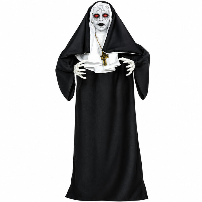 Halloween Figur "Horror Nonne" Animiert | 150 cm - Bewegung, Sound & Licht