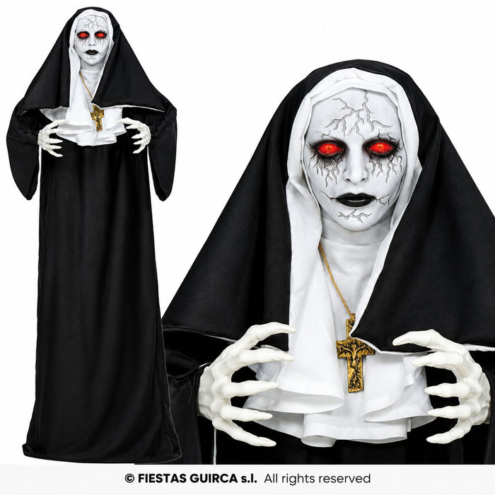 Halloween Figur "Horror Nonne" Animiert | 150 cm - Bewegung, Sound & Licht
