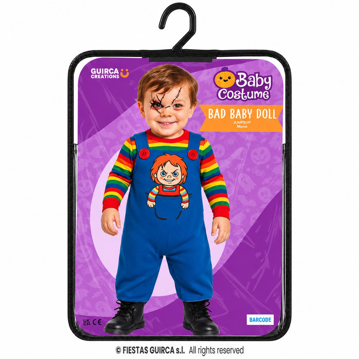 Babykostüm "Böse Puppe" für Kinder | Mehrfarbig - Einteiler