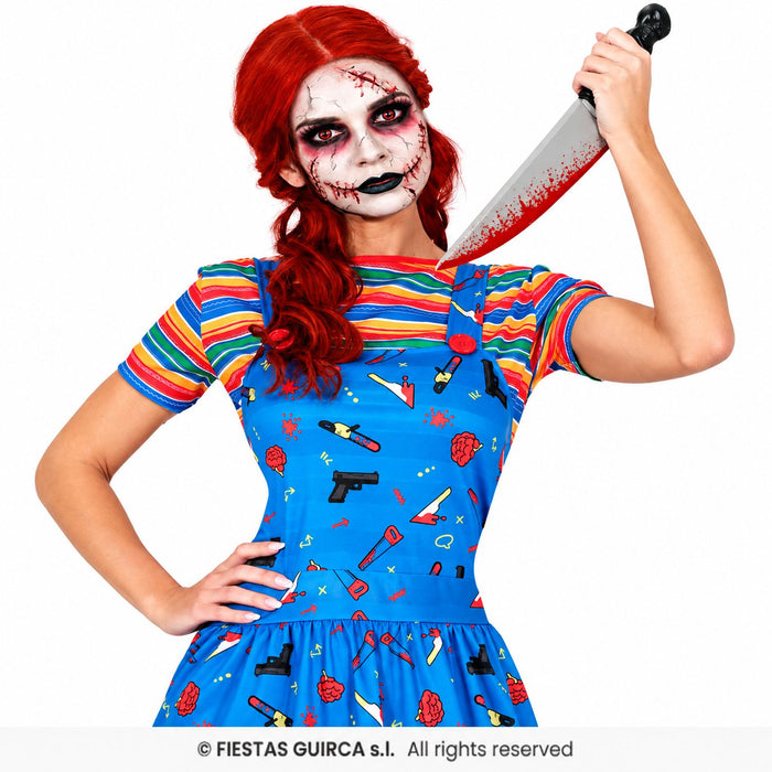 "Killer Puppe" Kostüm für Damen | Kleid und Shirt