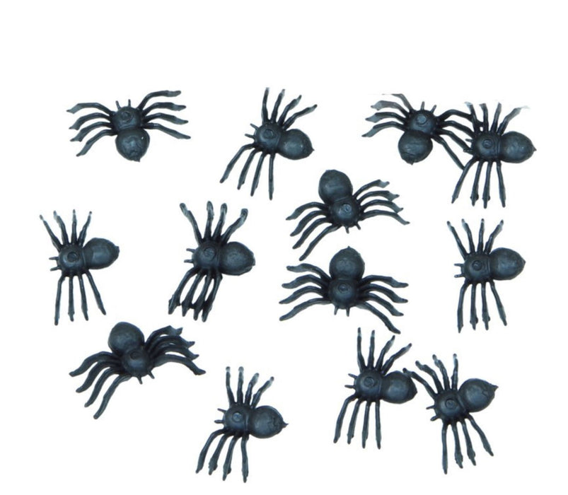 Tiere Spinnen klein 70 Stück Halloween Dekoration