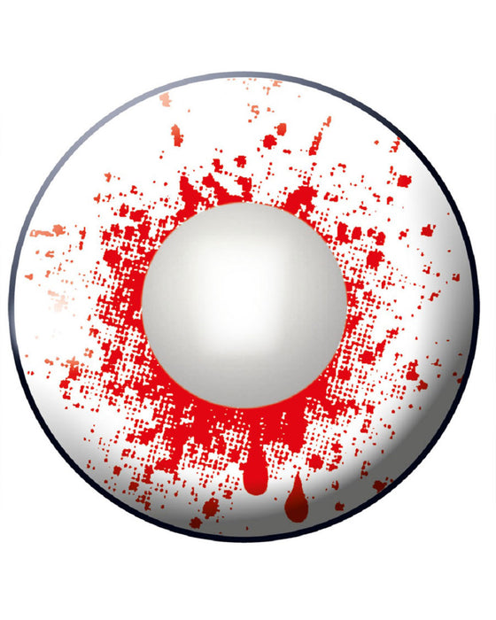 Farbige Kontaktlinsen "Blut Spritzer Rot" | Motivlinsen Rot (w67)