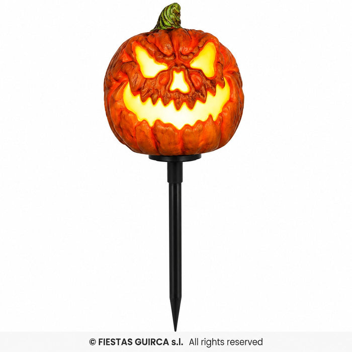 3 Kürbisse mit Sound & Licht 13 cm | Halloween Deko