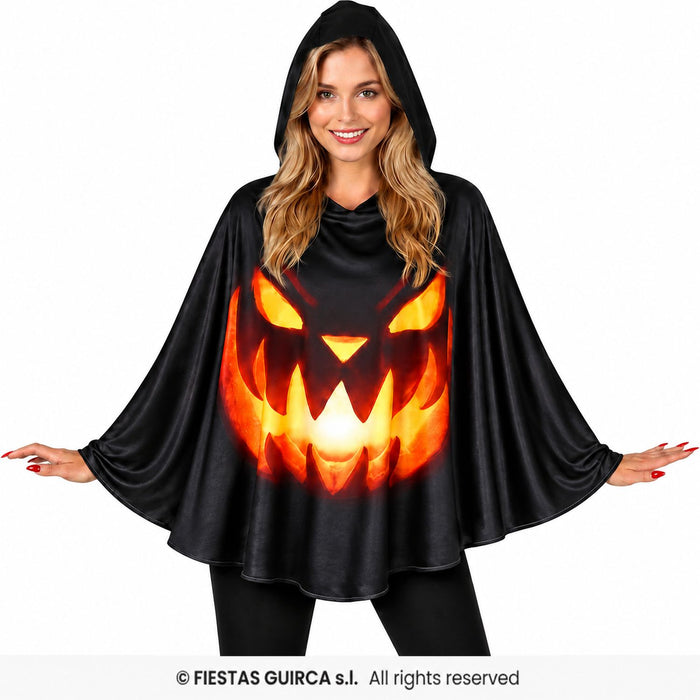 Poncho "Kürbis" Kostüm für Damen