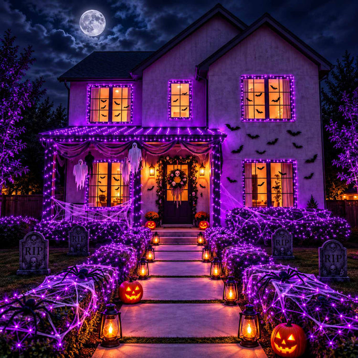 Lichterkette "Lila" 200 LED 20 m | Halloween Dekoration