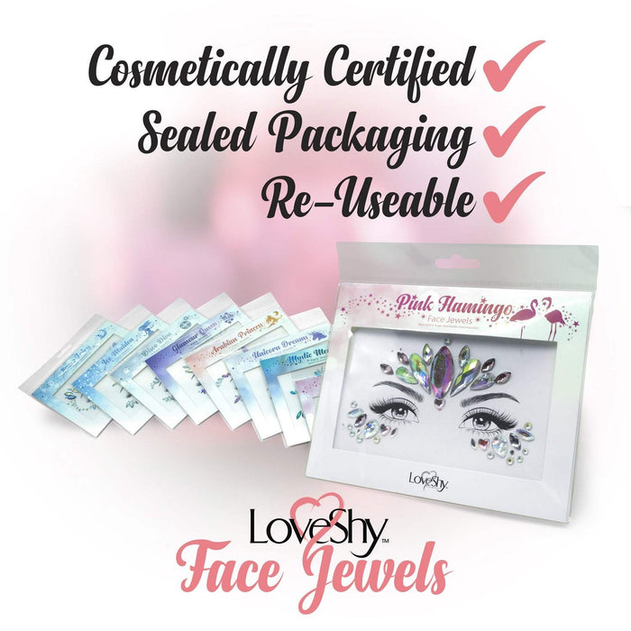 Face Jewels "Ice Maiden" - Selbstklebende Glitzersteine