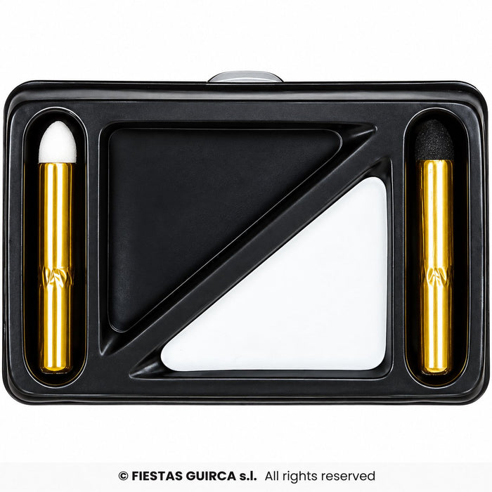 Make-up Set "Schwarz und Weiß" inkl. 2 Pinsel | Schminkset
