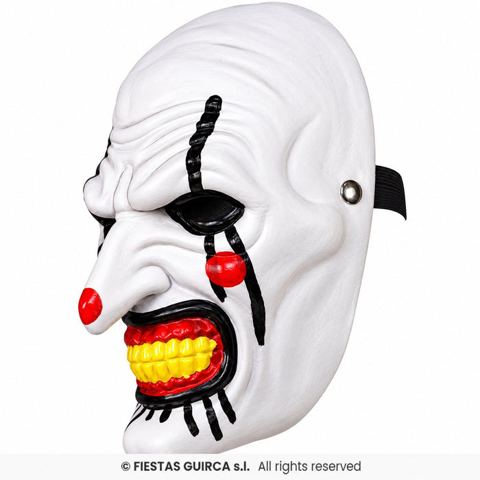 Halloween Maske „Mörder Clown“ | Weiß
