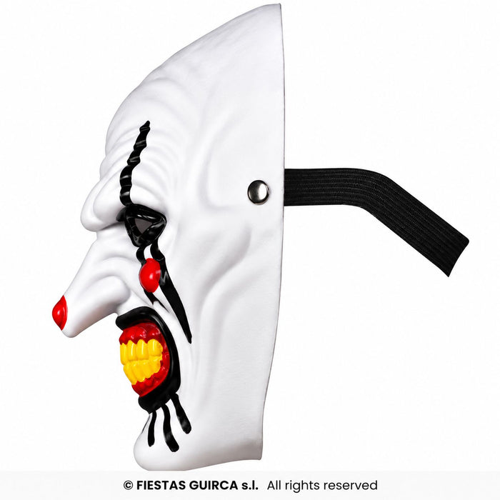 Halloween Maske „Mörder Clown“ | Weiß