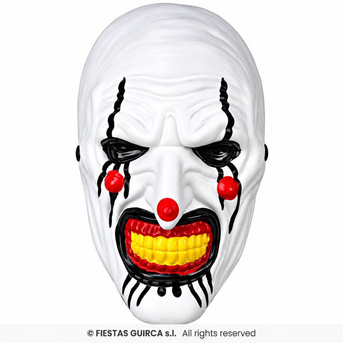 Halloween Maske „Mörder Clown“ | Weiß