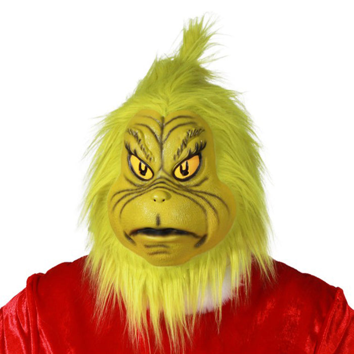 "The Grinch" Maske für Erwachsene | Grün mit Fell
