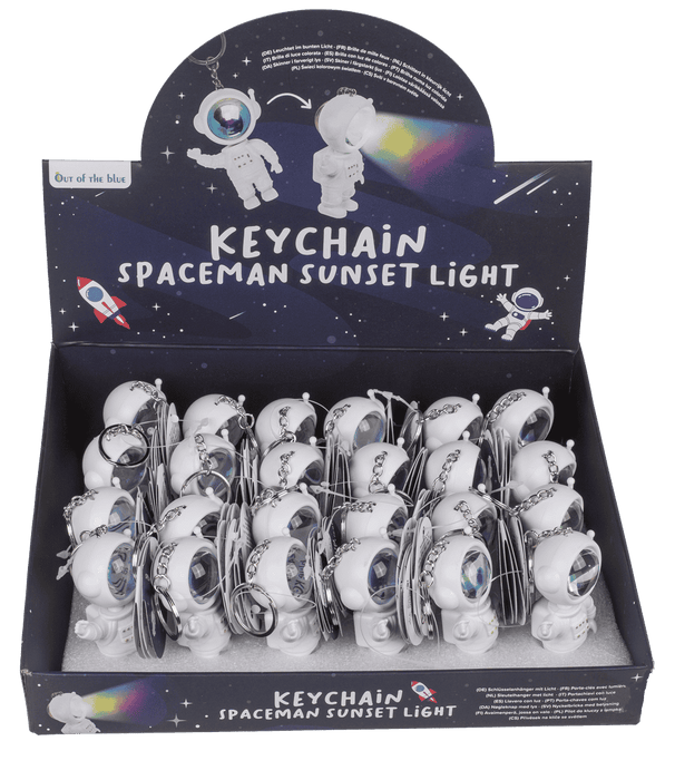 Metall-Schlüsselanhänger "Spaceman" mit Licht | 1 Stk.