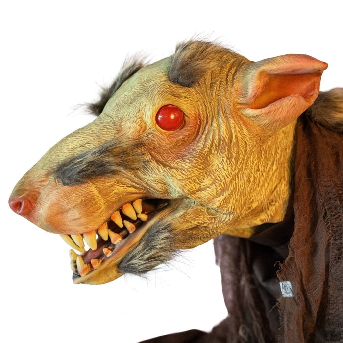 Halloween Standfigur "Blutige Ratte" - Animatronic | 155 cm