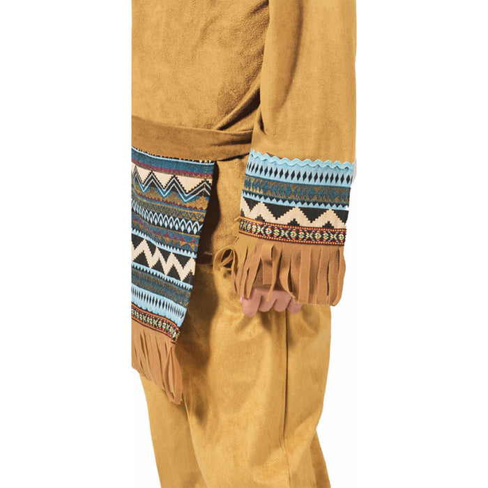 Indianer Kostüm "Cherokee" für Jungen | Braun Türkis