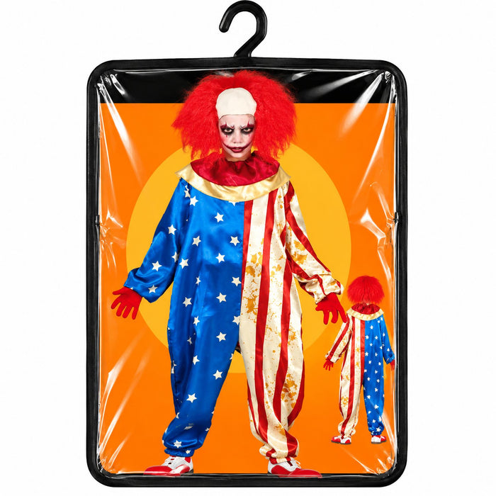 Horror Clown "Patriot" Kostüm für Kinder | 2-tlg.