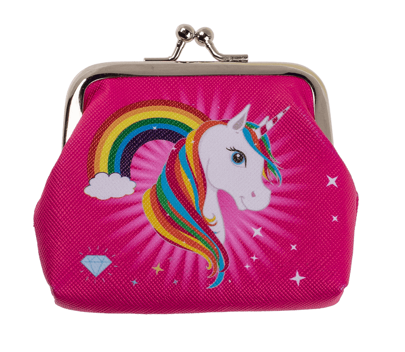 Geldbörse "Einhorn" 9 x 8 cm | farbig sortiert - 1Stk.