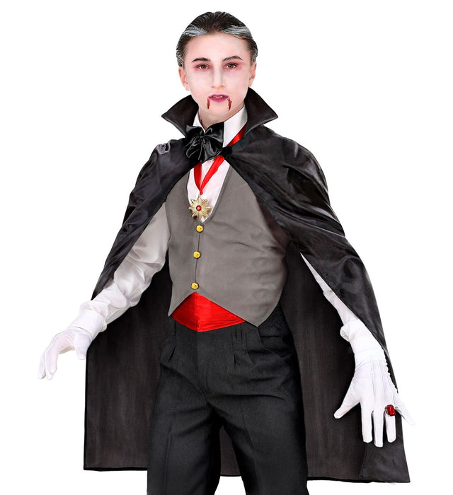 Schwarzer Umhang für Kinder | 90 cm