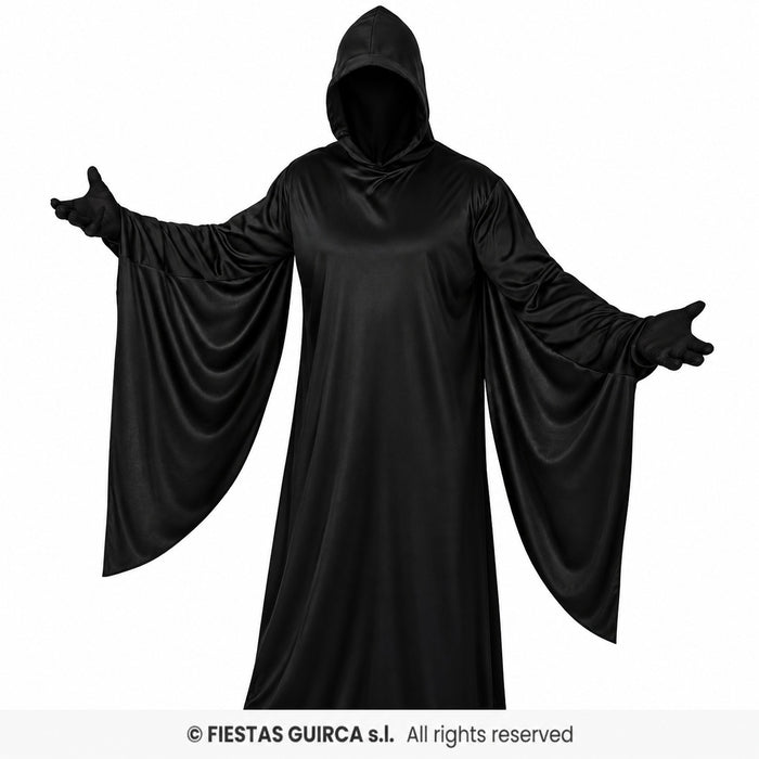 "Schwarzes Phantom" Kostüm für Herren | Tunika mit Kapuze