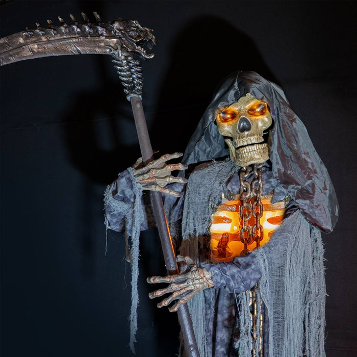 Halloween Standfigur "XXL Sensenmann" - Animatronic | 300 cm