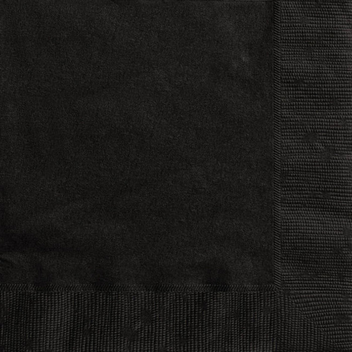 Servietten Uni 33x33cm/20St. Schwarz