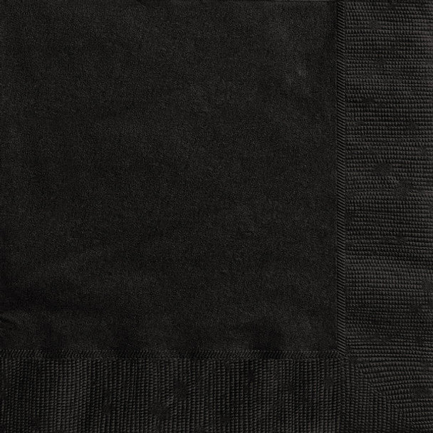 Servietten Uni 33x33cm/20St. Schwarz