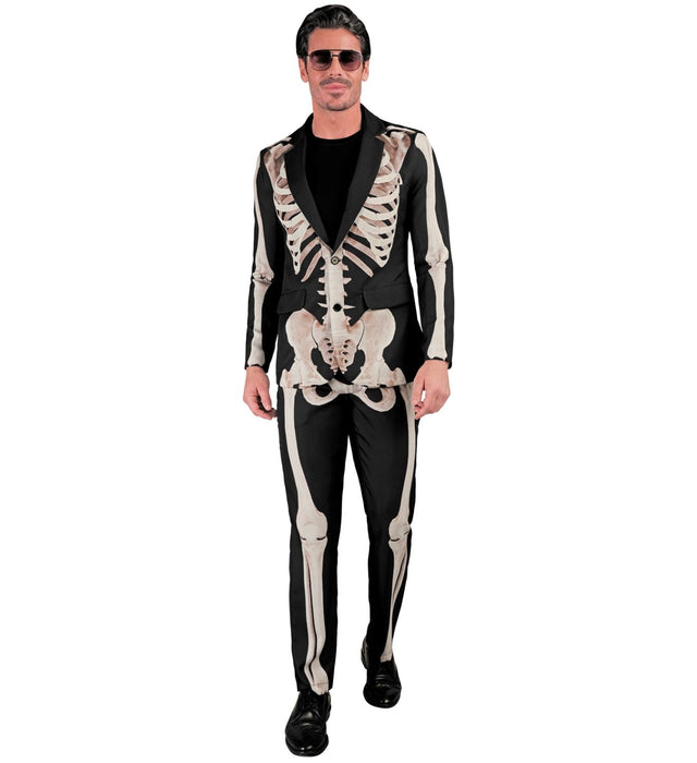 "Skelett Party Fashion Anzug" Kostüm für Herren | Jackett und Hose